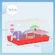 image 7 of PawHut Hamster Cage Pet Animal Travel Cage Box Double Layers w/ Accessories