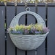image 2 of FabFinds Grey Hanging Basket 31cm 2 Pack