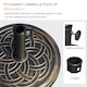 image 3 of Outsunny 11.5kg Garden Parasol Base for 38mm or 48mm Umbrella Poles Bronze