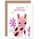 image 1 of Dog Lover Pink Queen Pet Crown Happy Birthday Greeting Card
