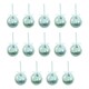image 5 of 14pc Frosted Snow Xmas Village Bauble