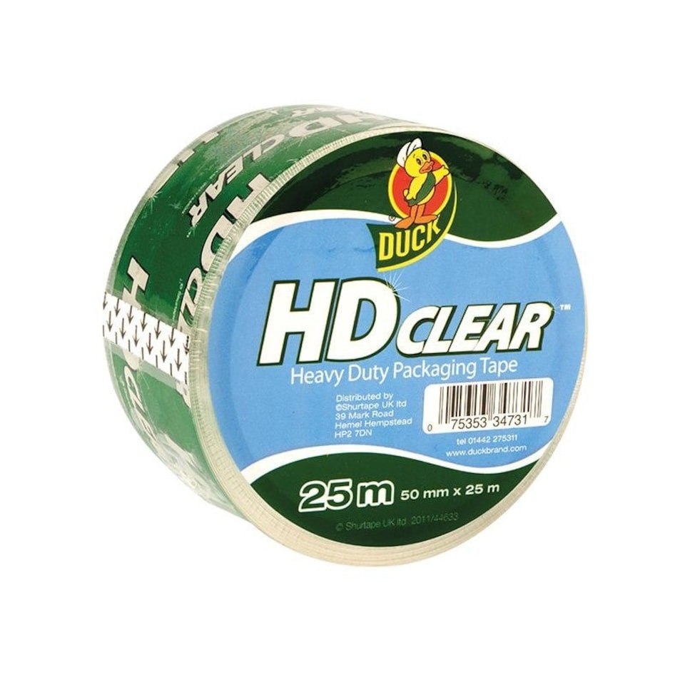 image 1 of Shurtape Duck Tape Packaging Heavy-duty 50mm X 25m Clear - Multi Colour - One Size
