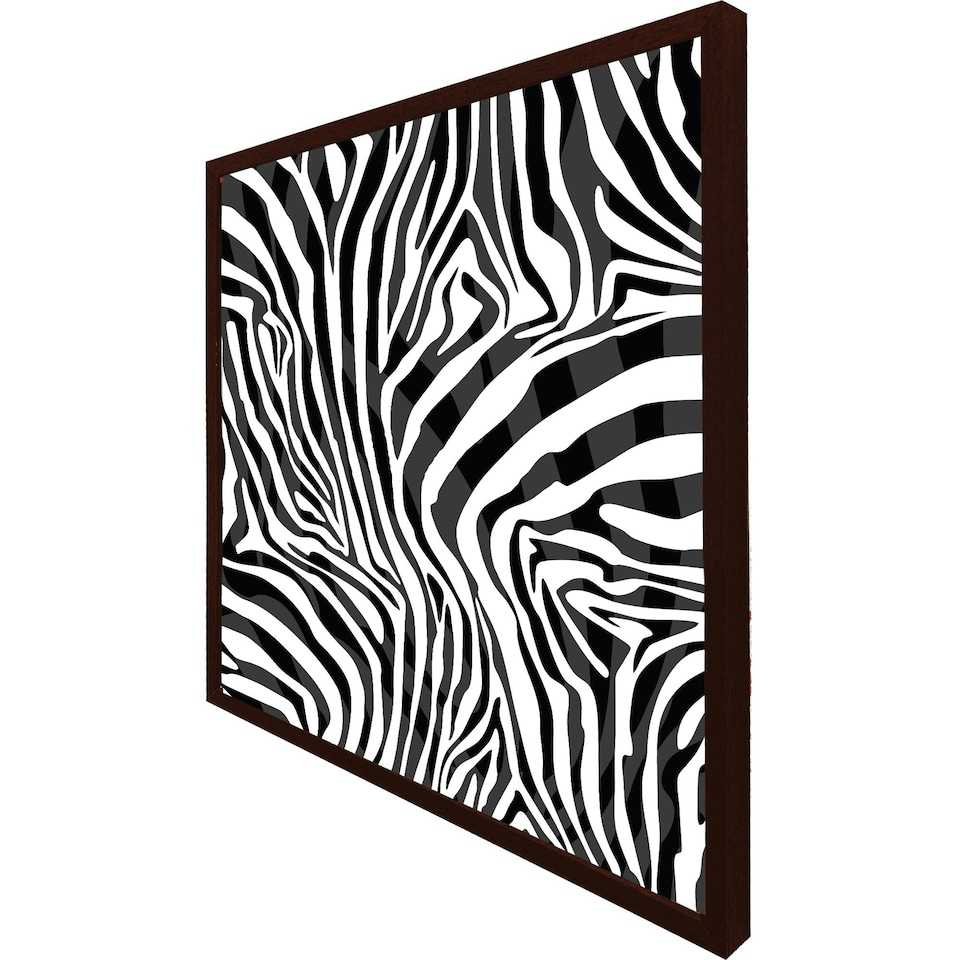 image 1 of Zebra animal print (Picture Frame) Brown | M