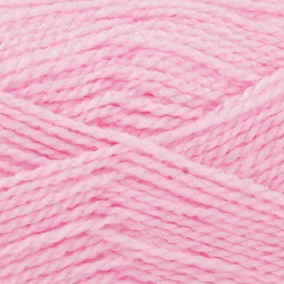 King Cole Pink Big Value Aran Yarn (Value Pack 12 x 100g Balls) For Crochet, Knitting - 212m per ball