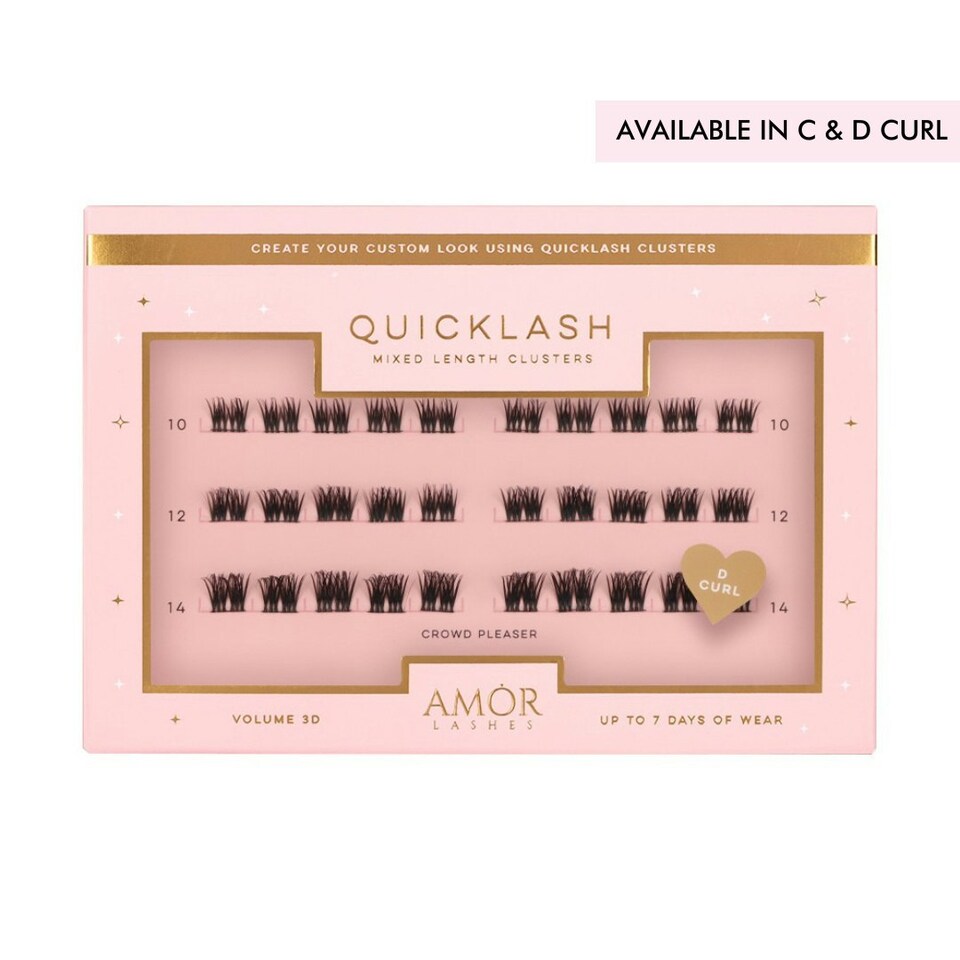 image 1 of House Of Amor - Eyelash Extensions - Mixed Length Clusters - Crowd Pleaser - Natural C Curl -