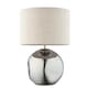 image 2 of Set of 2 Lola - Smoke Mirror Dimpled Glass 43cm Table Lamps