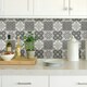 image 4 of NuWallpaper NHS4773 Lisbon Tile Peel & Stick Wallpaper, Charcoal Multi