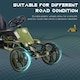 image 4 of HOMCOM Pedal Go Kart Ride On Racer Hand Brake EVA Tyre Adjustable Seat Green