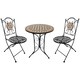 image 1 of Outsunny 3 Pcs Mosaic Bistro Table Chair Set Patio Garden Dining Furniture