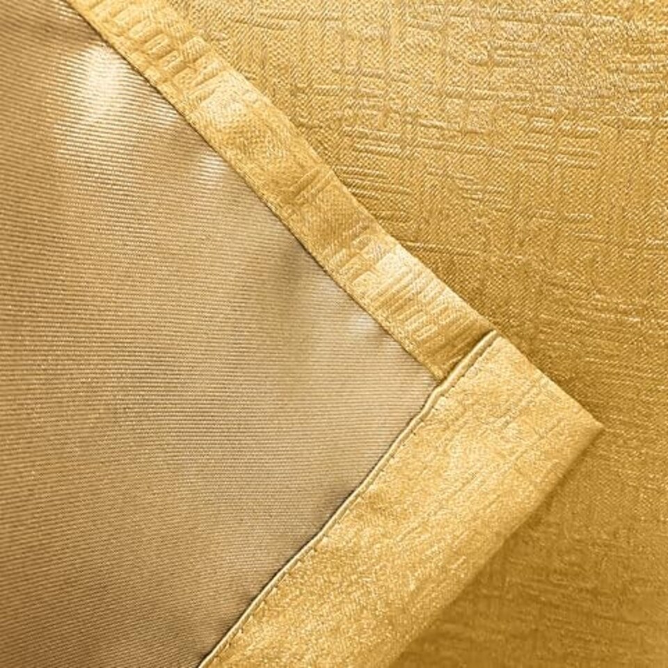 image 1 of Vogue Ochre Curtains 46 x 90 inch (117 x 229 cm) Room Darkening Eyelet Thermal Noise Reducing Curtains for Bedroom and Living Room