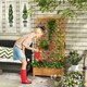 image 3 of COSTWAY Raised Garden Bed Outdoor Plant Container Orange Orange