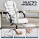 image 5 of Yaheetech Height-Adjustable Computer Chair White