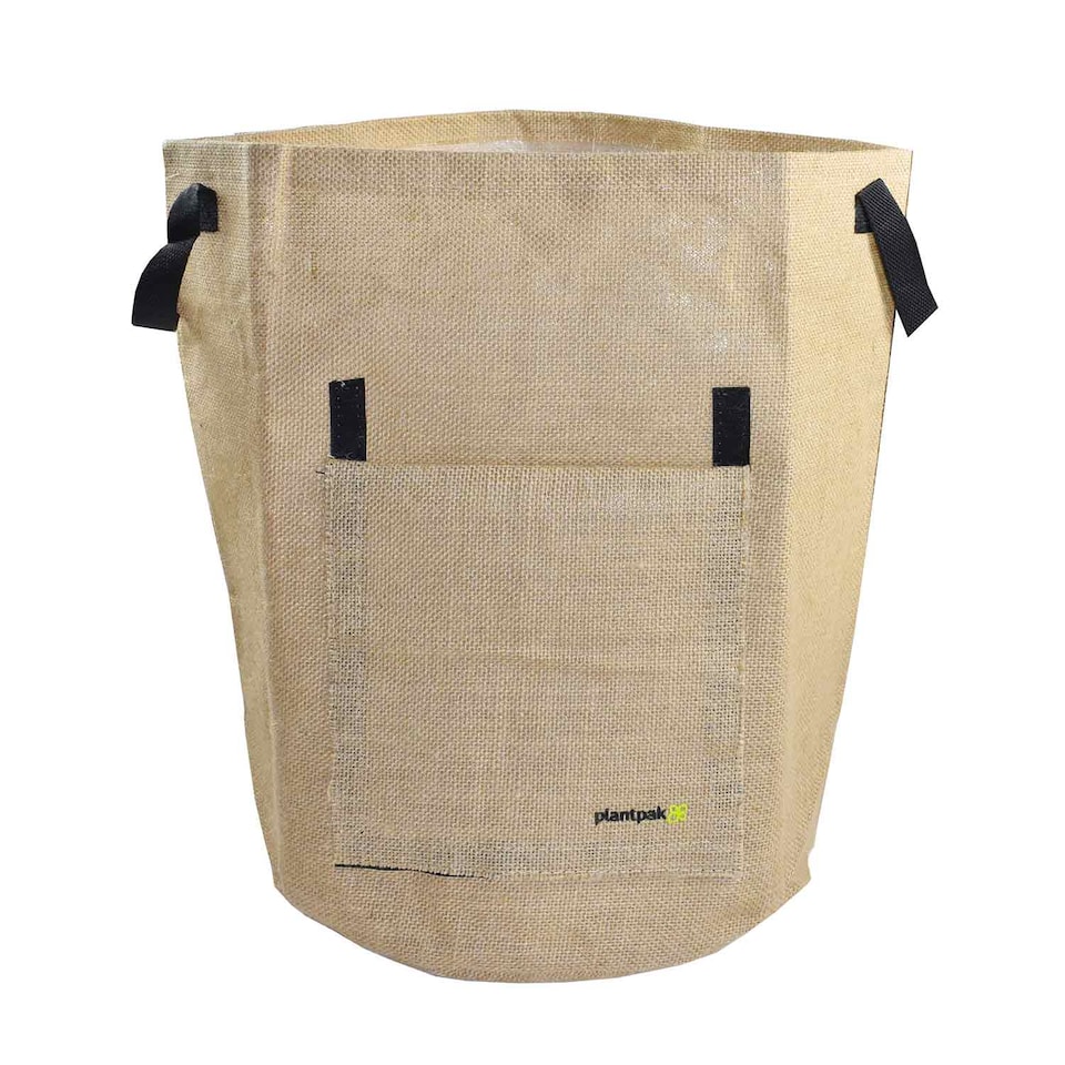 image 1 of Grow It Brown Jute Potato Planter Bag, 40 L Reusable with Access Flap and Handles | Brown | Brown | Potato Planter