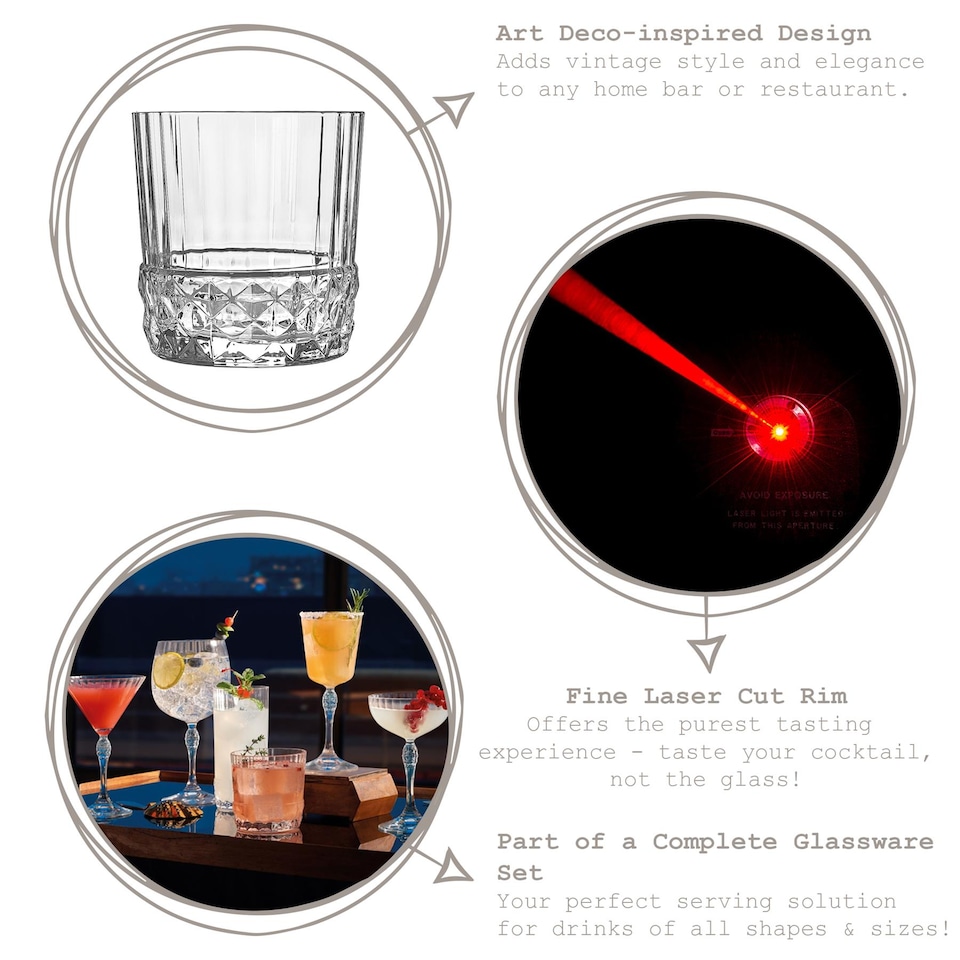 image 1 of Bormioli Rocco America '20s Highball Glasses - 480ml - Clear - Pack of 6 | Clear | Clear