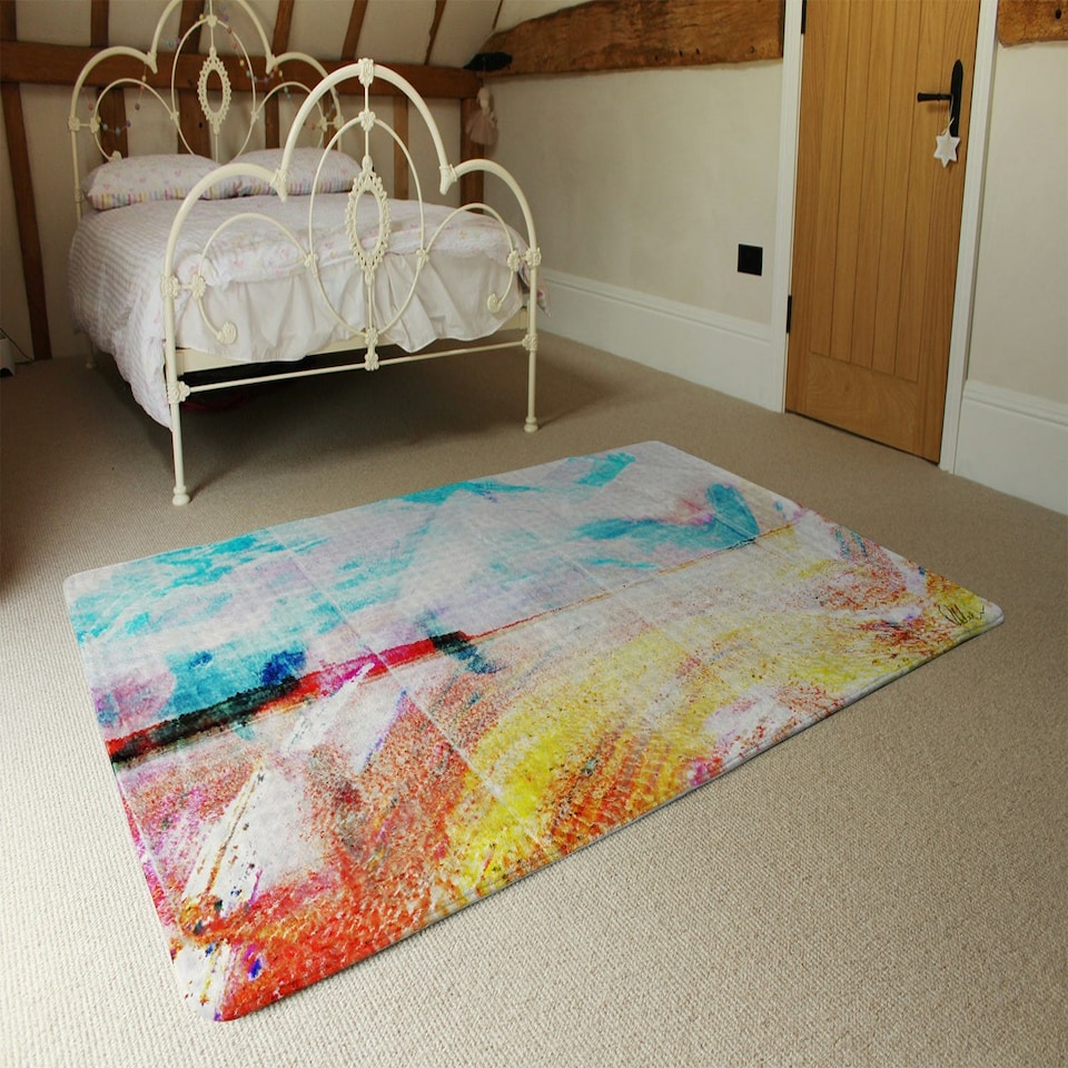 image 1 of beach view cliffs (Rug) Multi | Medium: 80x150cm