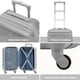 image 2 of Flight Knight Cabin Suitcase 55x35x20cm, Lightweight Carry On Bag - Over 100 Airlines- Ryanair, EasyJet, British Airways - Hand Luggage, ABS Hard Shell TSA Lock Silver | Silver | Cabin Bag
