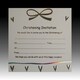 image 4 of Luxury Pack of 10 Christening Invitations - Christening Bow