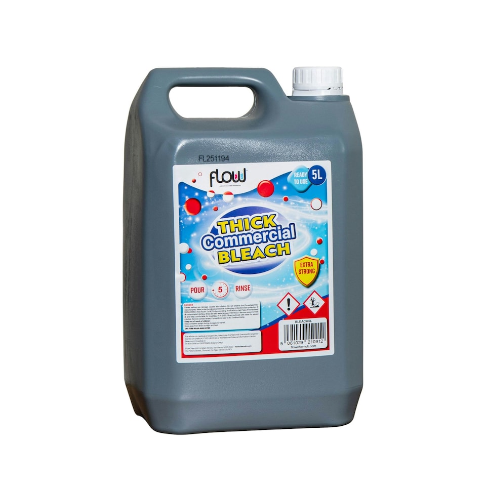 image 1 of 5 Litre Commercial Heavy Duty Thick Bleach