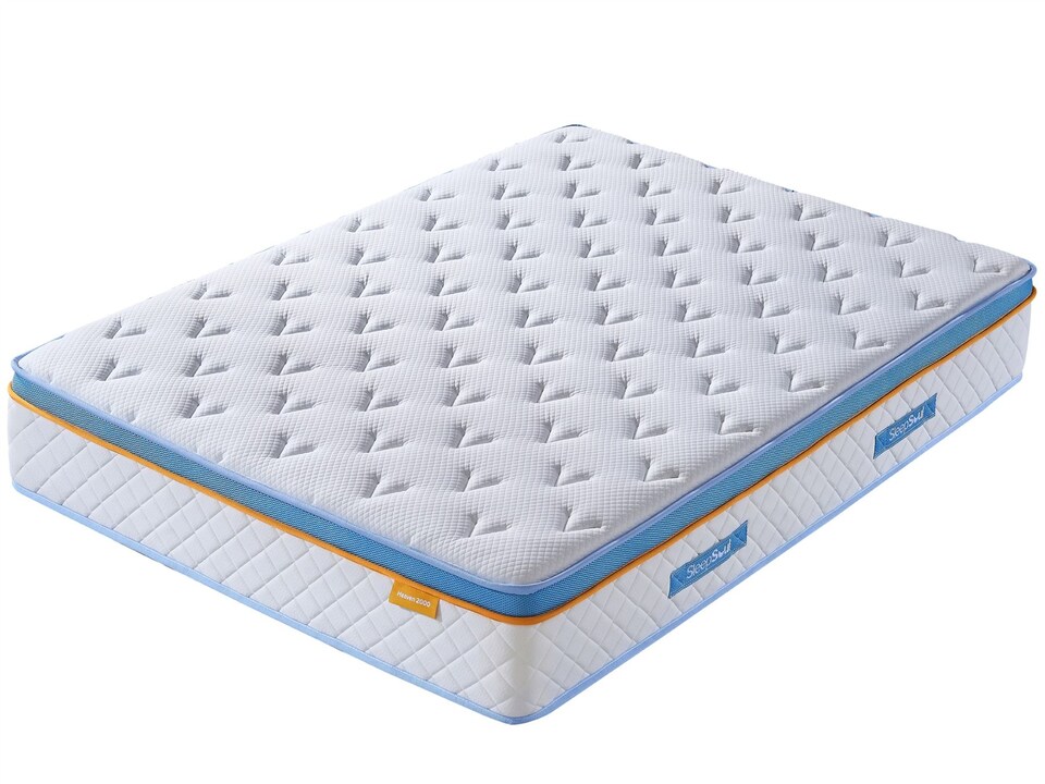 image 1 of Sleepsoul Heaven 2000 Pocket Gel Hybrid Mattress King | White | King