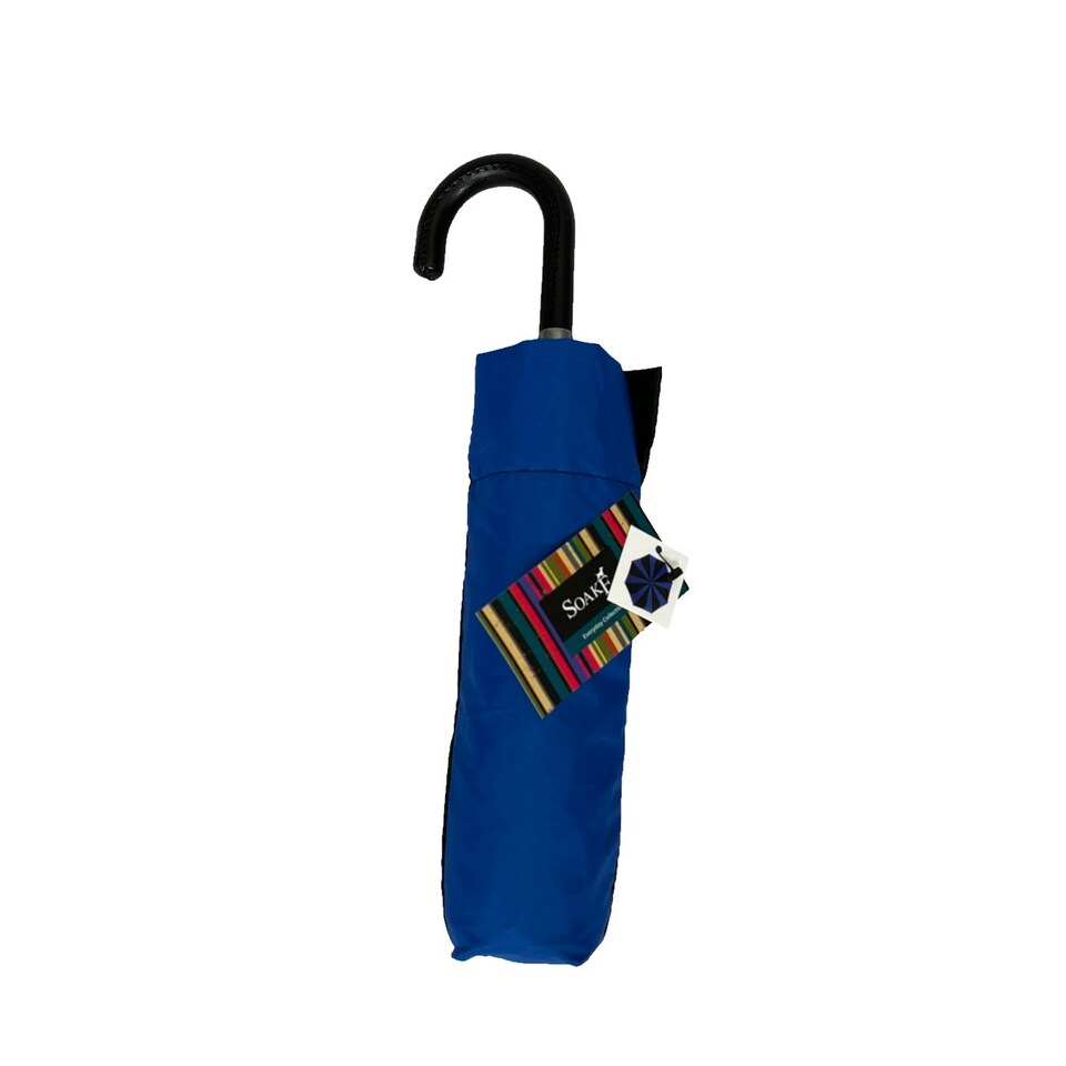 image 1 of Everyday Folding Umbrella Manual Opening Swirl Blue | Black