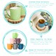 image 2 of Argon Tableware 2x Coloured Coffee Mugs - Red - 350ml - Tea Mug Latte Mug Cappuccino Mug Drinking Mug Red
