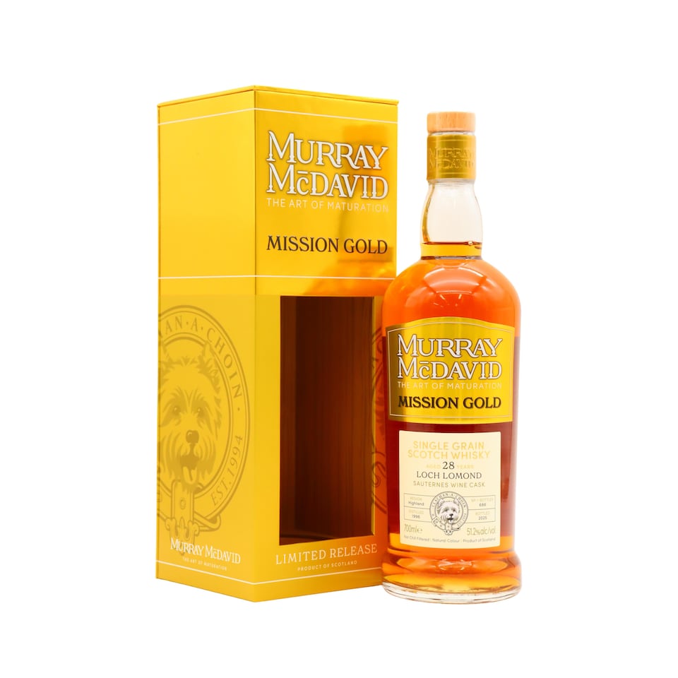 image 1 of Loch Lomond - Murray McDavid Mission Gold Series Sauternes Wine Cask 1996 28 year old Whisky | Multi | floral honey, glazed peach, citrus, candied lemon, creamy, tropical fruit, ginger, vanilla cream sweet spices | 1