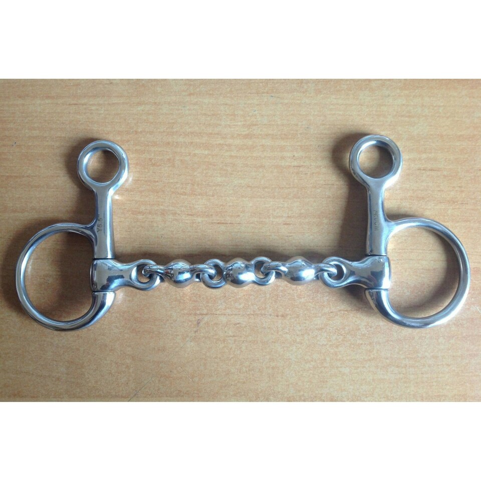 image 1 of Shires Waterford Horse Hanging Cheek Snaffle Bit - Silver - 5in