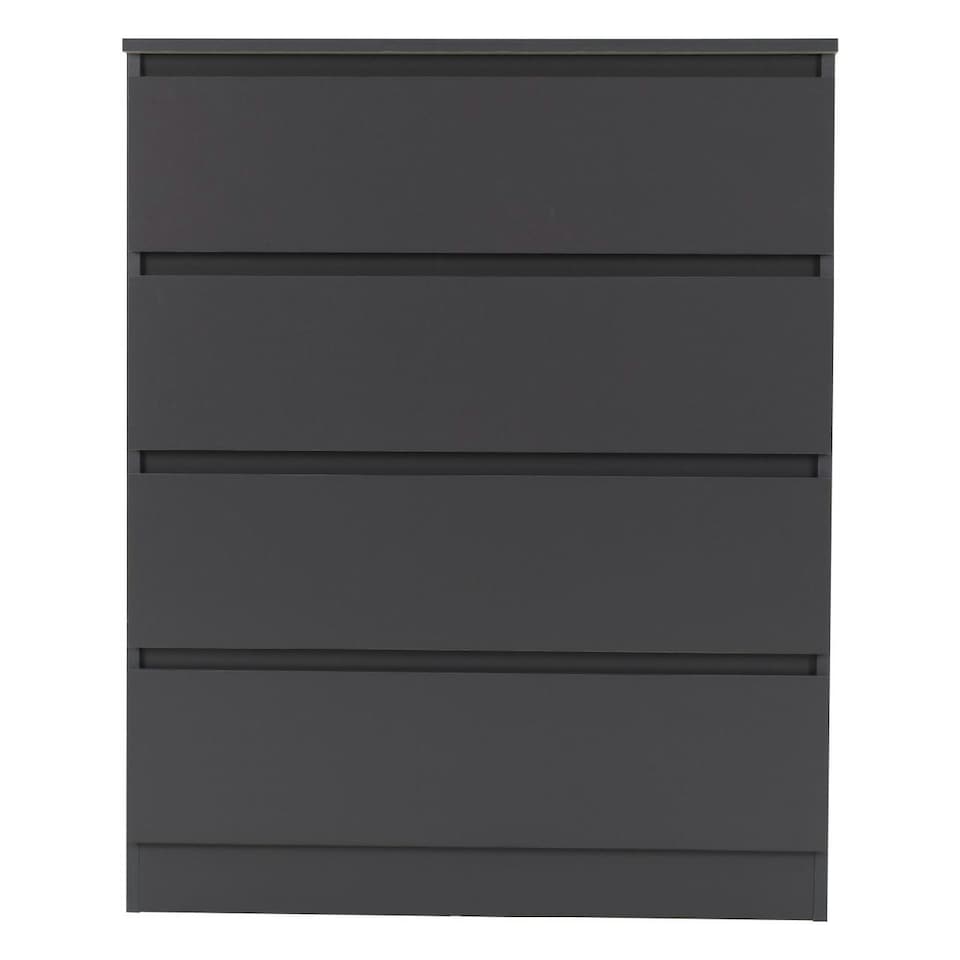 image 1 of Malvern 4 Drawer Chest Grey