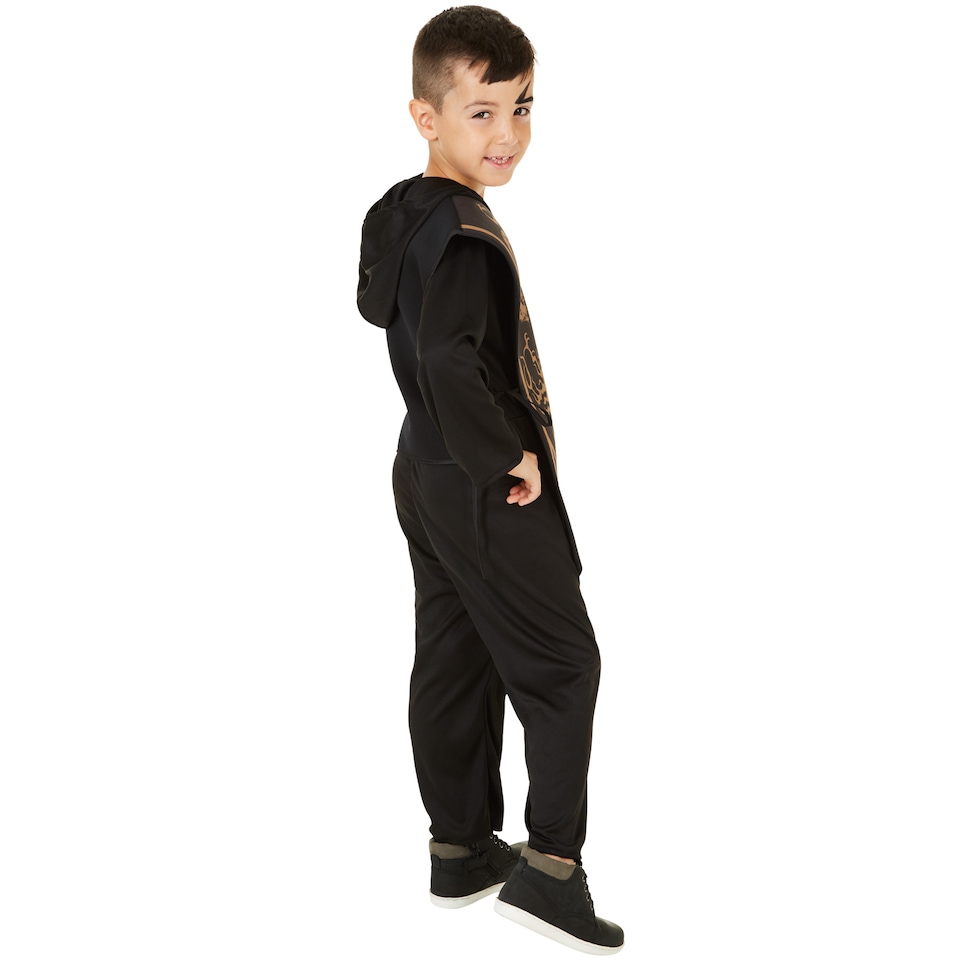 image 1 of Boys Ninja Costume | Black | black | 9-10 years | 1