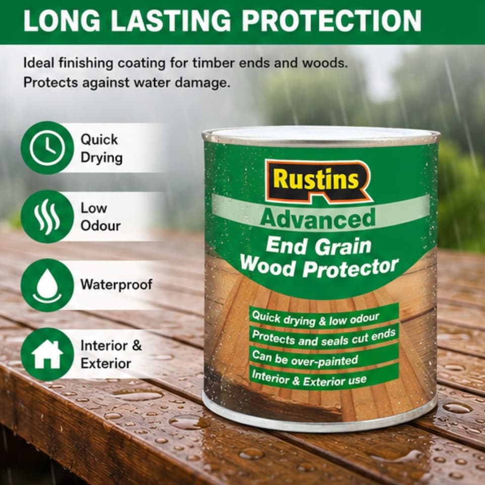 image 1 of Rustins End Grain Wood Preserver Green 500ml