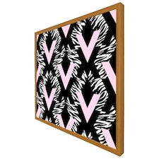 Geometric animal print (Picutre Frame) Brown | Oak | S