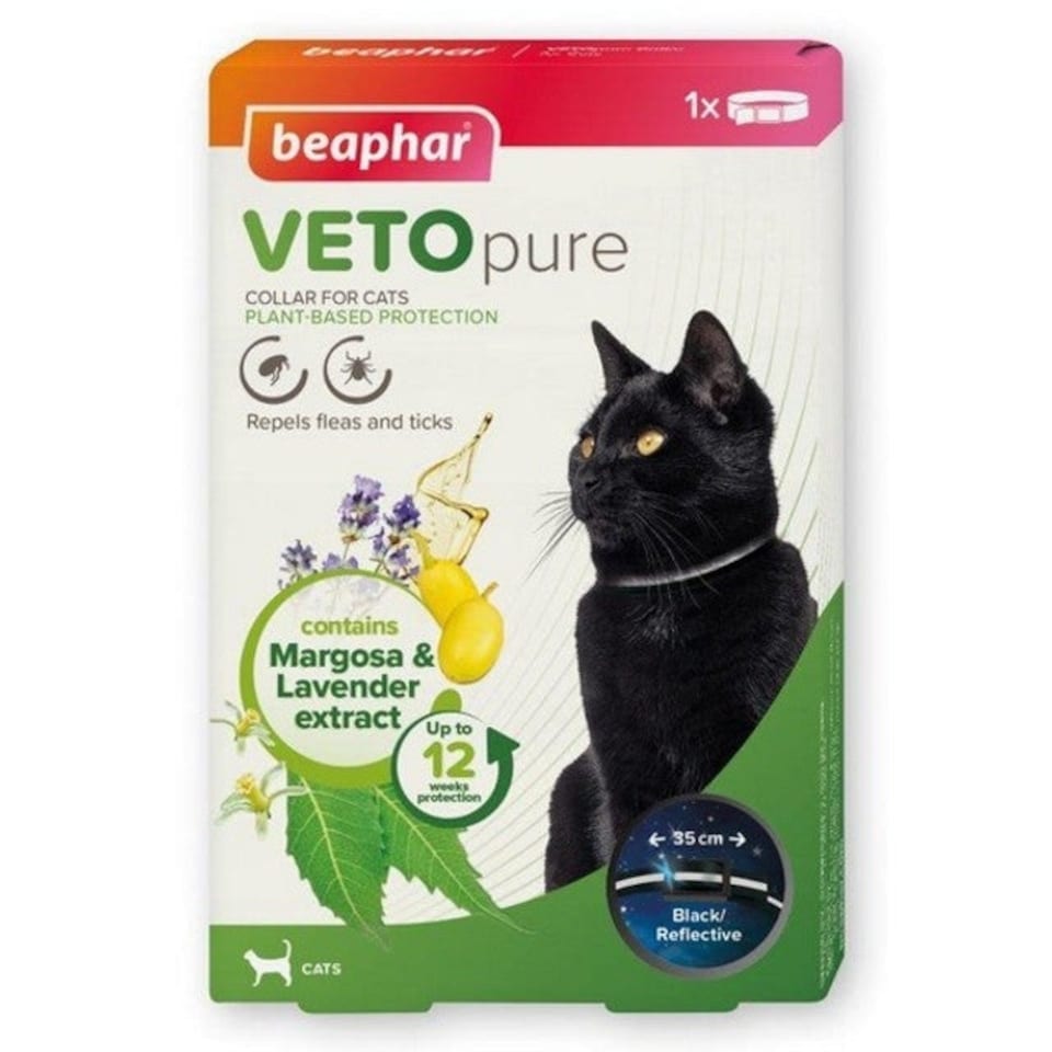 Beaphar VETOpure Cat Collar Reflective 35cm N/A | S