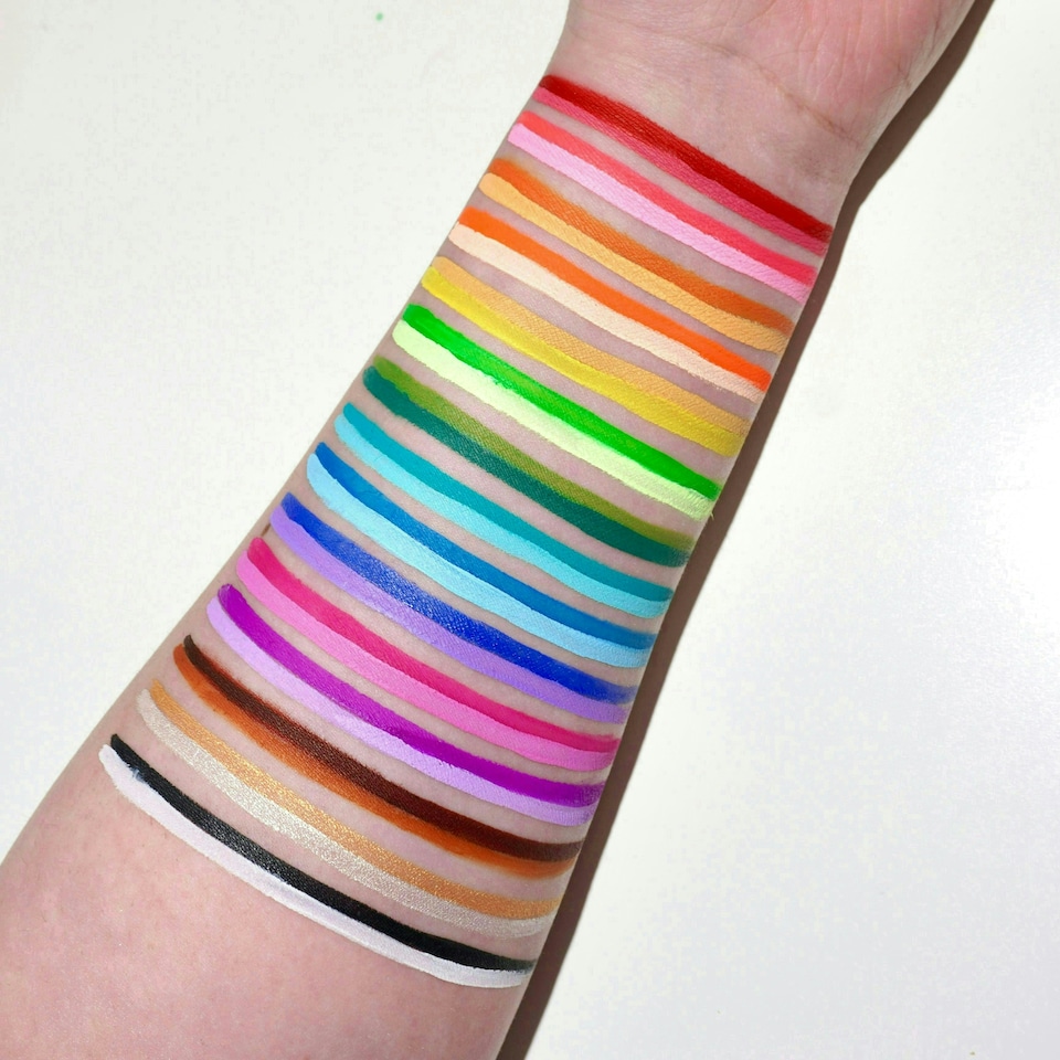 image 1 of Rainbow Split - 15 Pan Palette - Glisten Cosmetics Multi