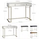 image 3 of Camila Writing Desk Graphite Grey / Golden