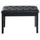 image 8 of HOMCOM Classic Piano Bench Padded Seat Makeup Stool Solid Wood Wooden Black