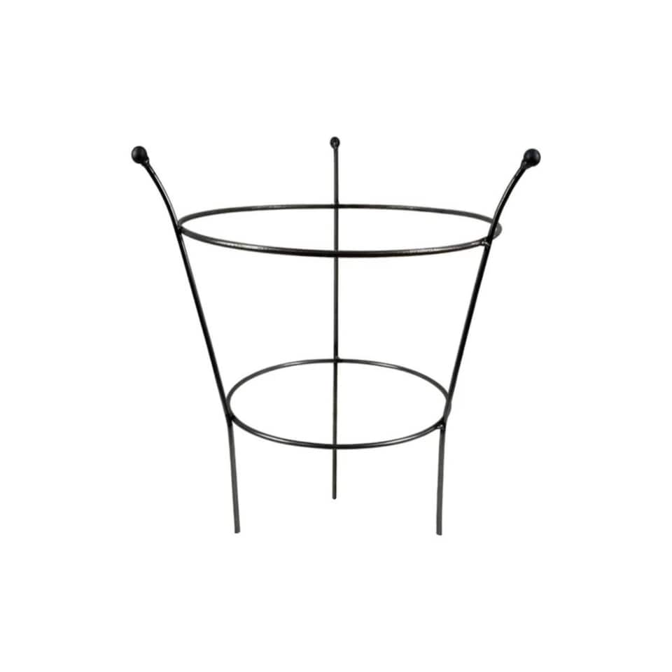 Garden Pride 24" Ball Top Peony Cage - Raw Steel Designed To Rust Pack of 1