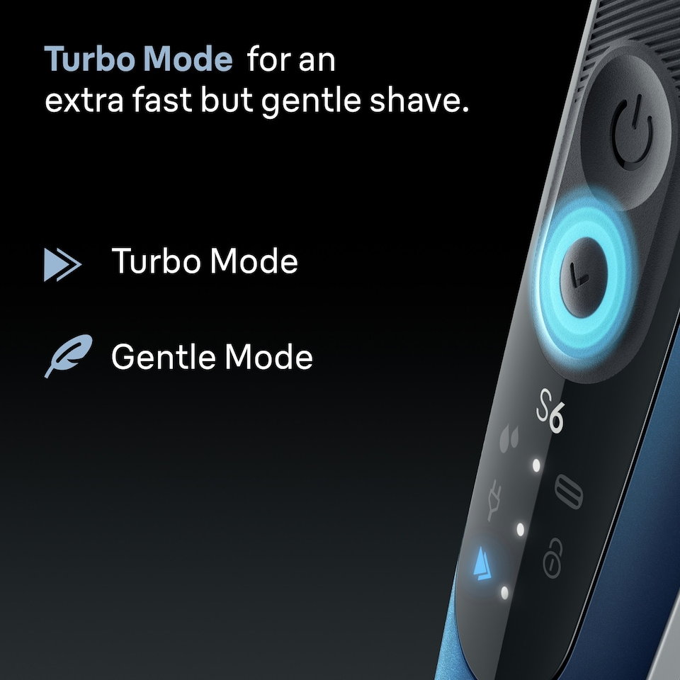 image 1 of Braun Series 6 Electric Shaver, +1 Attachment, 62-B1200S, Blue