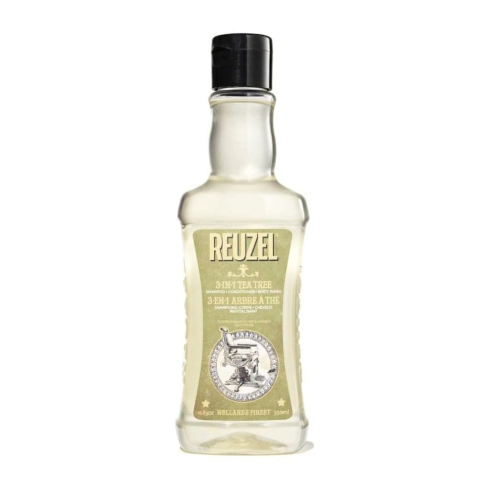 image 1 of Reuzel 3In1 Tea Tree Shampoo Cleanses Hair and Body Soothes and Moisturizes Your Skin and Is Ideal for Overall Scalp Care Rinses Clean and Can Be Used Daily Vegan Formula 350 ml