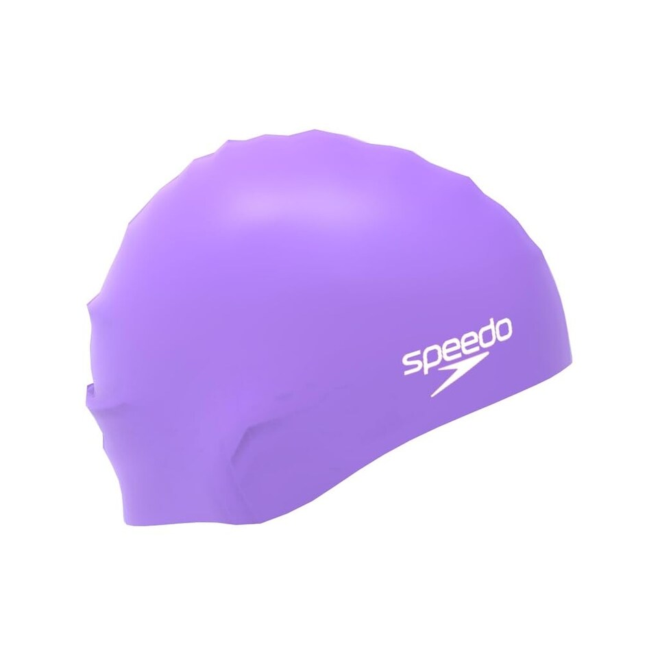 image 1 of Speedo Adult Unisex Biofuse Swim Cap, Indigo Glow, One Size