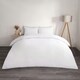 image 1 of OHS Luxury Soft Microfibre Piped Edge Duvet Quilt Cover and Pillowcase Set, Super King - Black/White