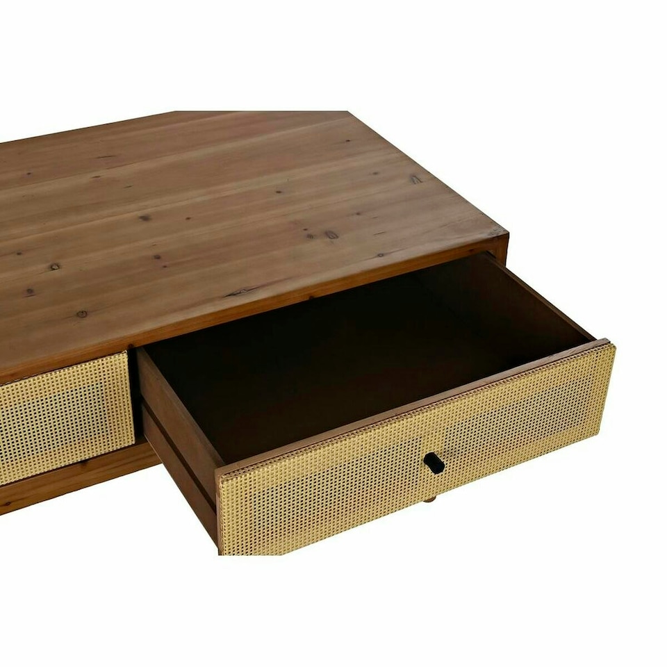image 1 of Centre Table DKD Home Decor Fir Rattan (106 x 55 x 46 cm) N/A