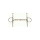 image 2 of Lorina Copper Roller Full Cheek Jointed Snaffle - Silver/Copper - 5in