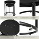 image 4 of Side Table Ellsa - marble top, steel frame, elegant design - Set of 2 Black