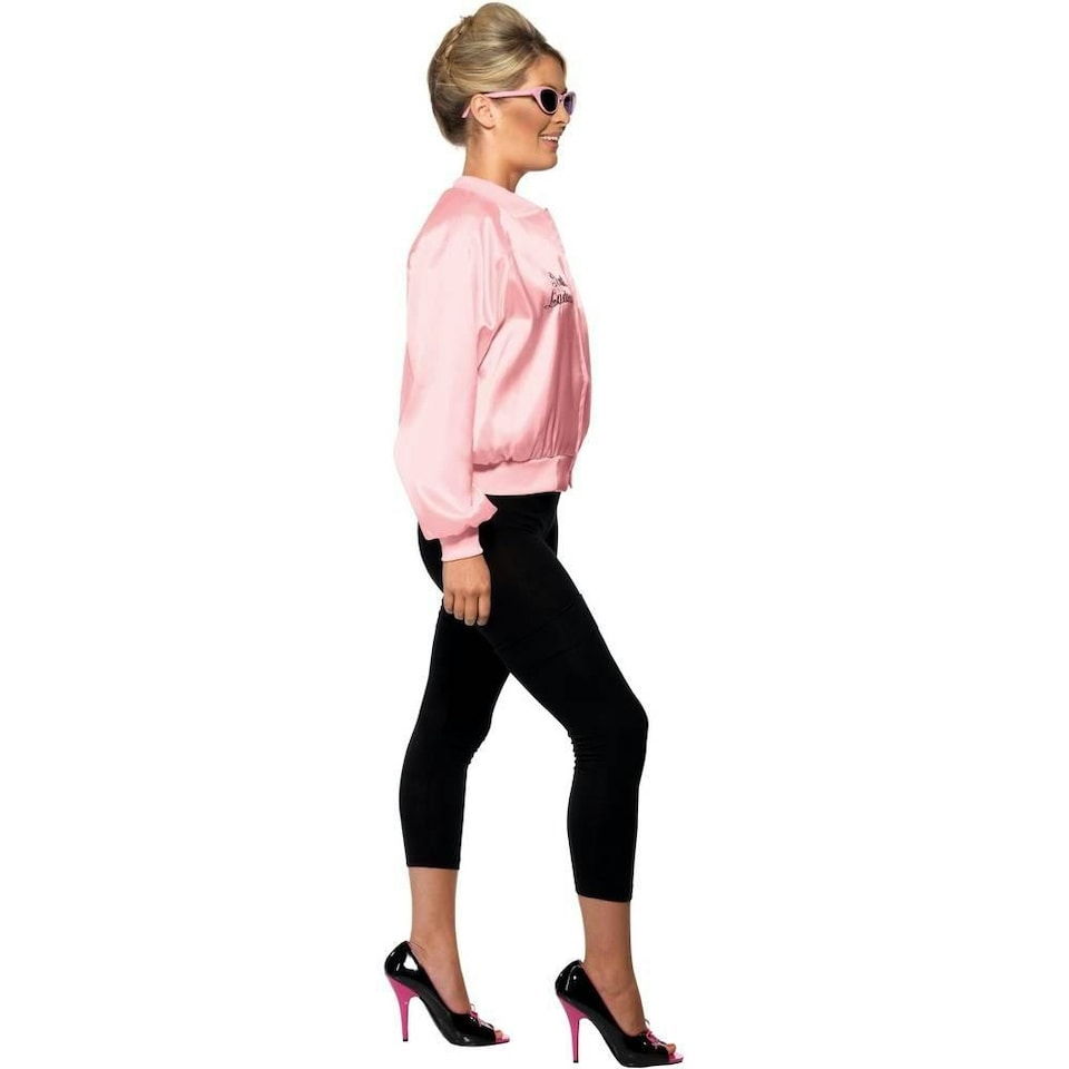 image 1 of Grease Womens/Ladies Pink Ladies Logo Jacket - Pink - S S