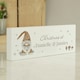 image 1 of Personalised Christmas Gonk Wooden Mantel Decoration