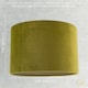 image 6 of Soft Velvet Olive Green Fabric Round Lamp Shade for Table or Pendant | Green | Olive Green | 1