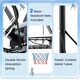 image 8 of COSTWAY Basketball Hoop 4.1-10 FT Adjustable Backboard System Black | Standard