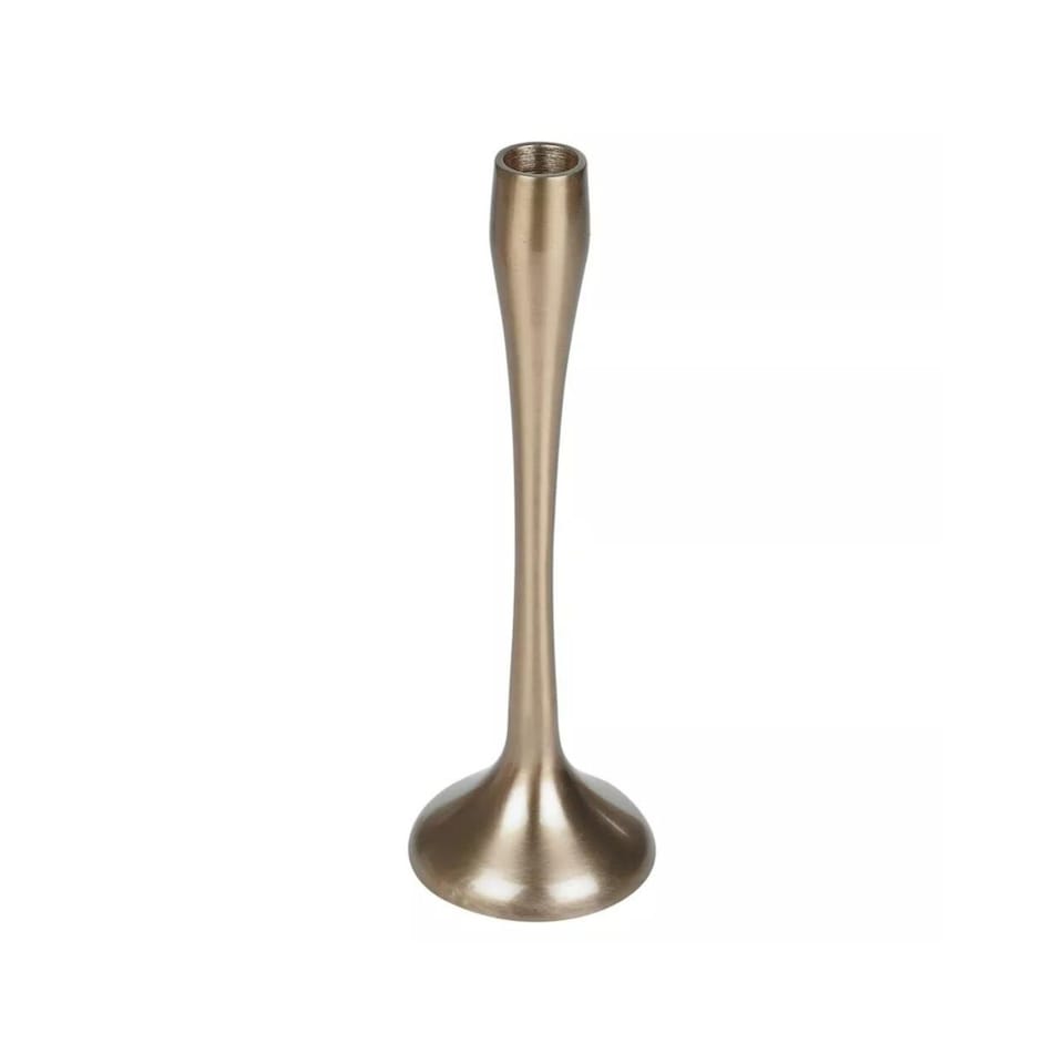 image 1 of Metal Candle Holder Candlesticks Set Gold Silver Decorative Decor | Gold | 1x Gold Large | Large | 1