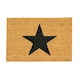 image 1 of Nicola Spring Coir Door Mat - 90 x 60cm - Black Star