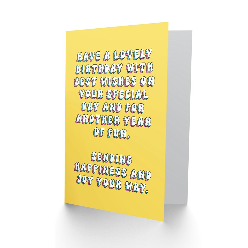 image 1 of Sending Happiness Joy On Your Special Day Her Birthday Card